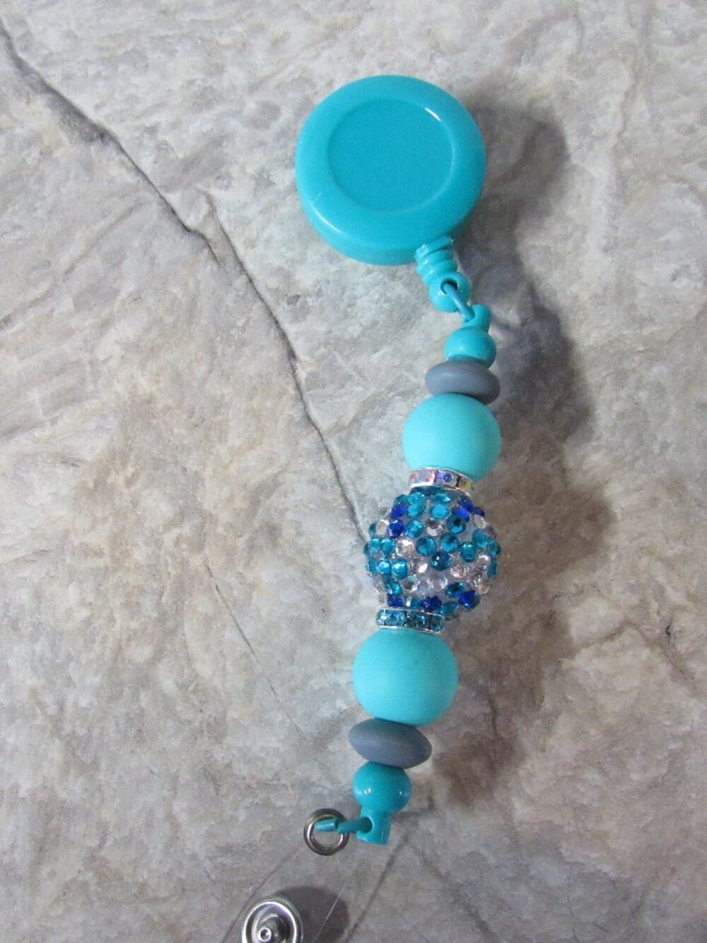 Aqua Dazzle Badge Reel